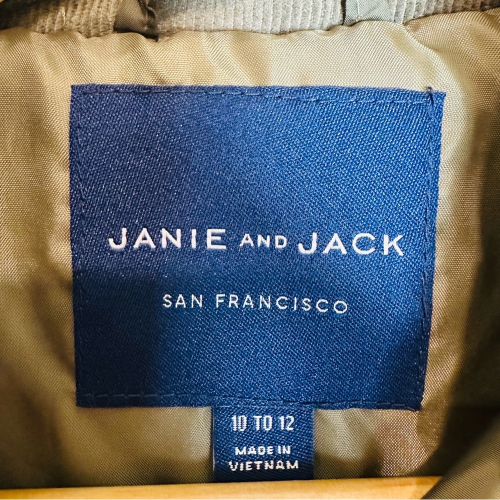 Janie & Jack Boys Green Quilted Vest Size 10-12 - Picture 6 of 7